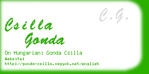 csilla gonda business card